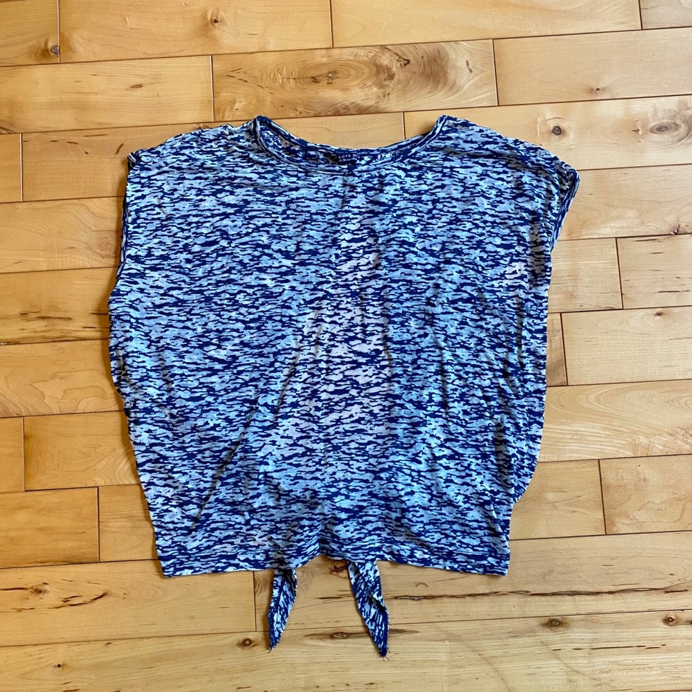 I LOVE H 81 Blue Top Size SP